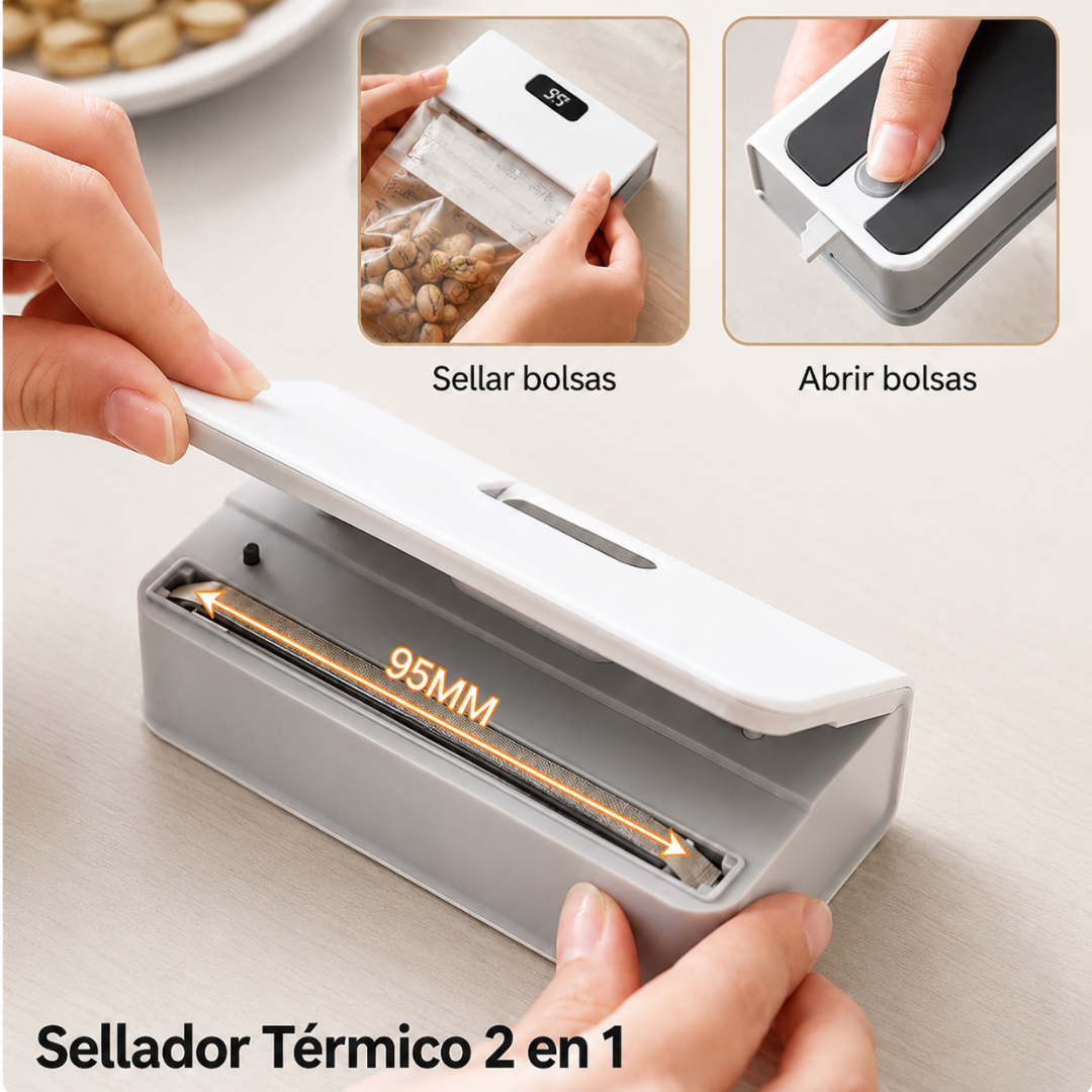 Sellador de Bolsas con Imán para Nevera